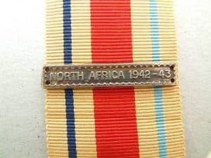 WW2 North Africa Medal bar clasp