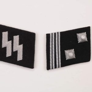 SS gorget collar tabs patch