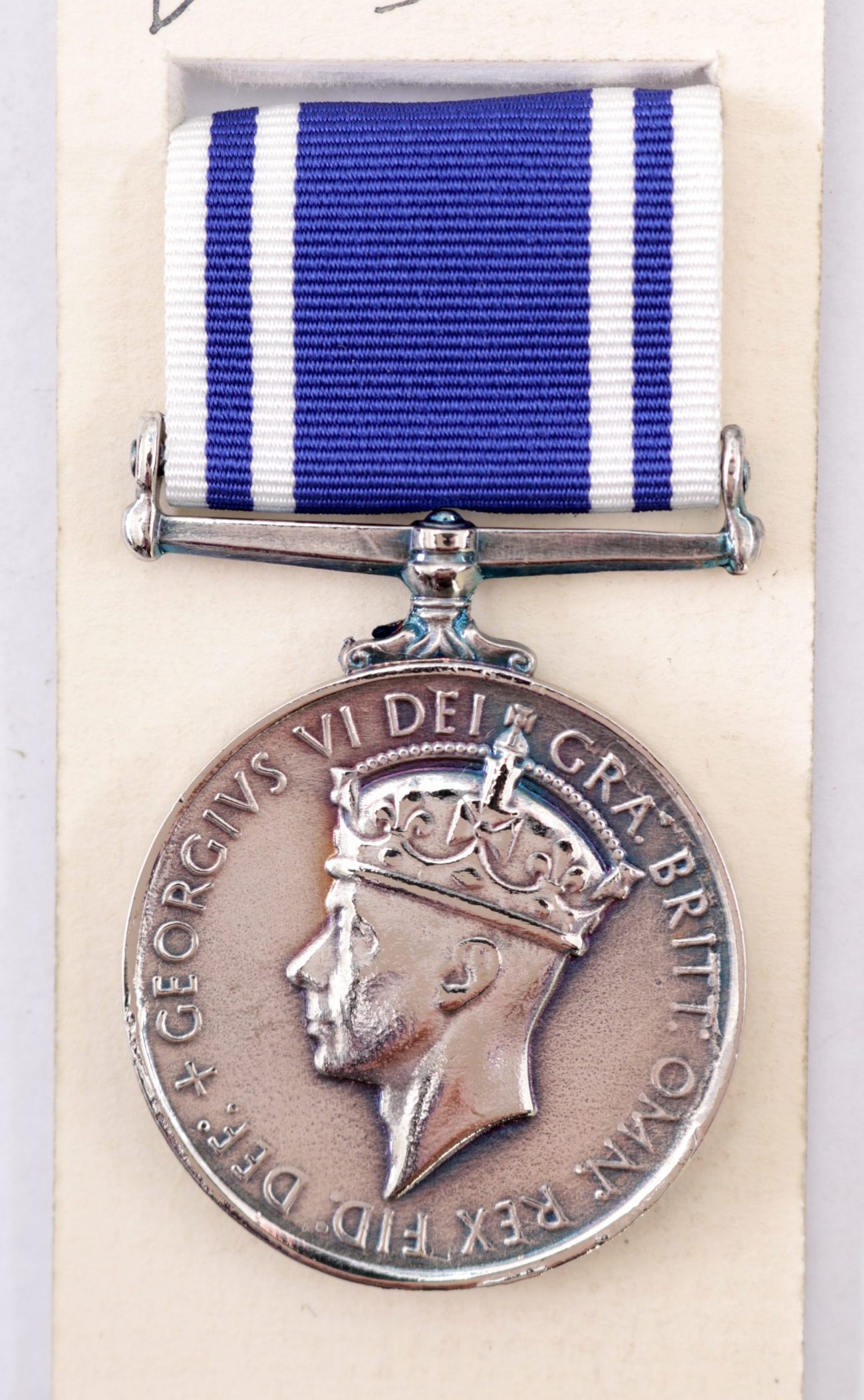 WW2 POLICE LONG SERVICE GOOD CONDUCT MEDAL GVI LSGC EXEMPLARY CONSTABLE IN BOX 
