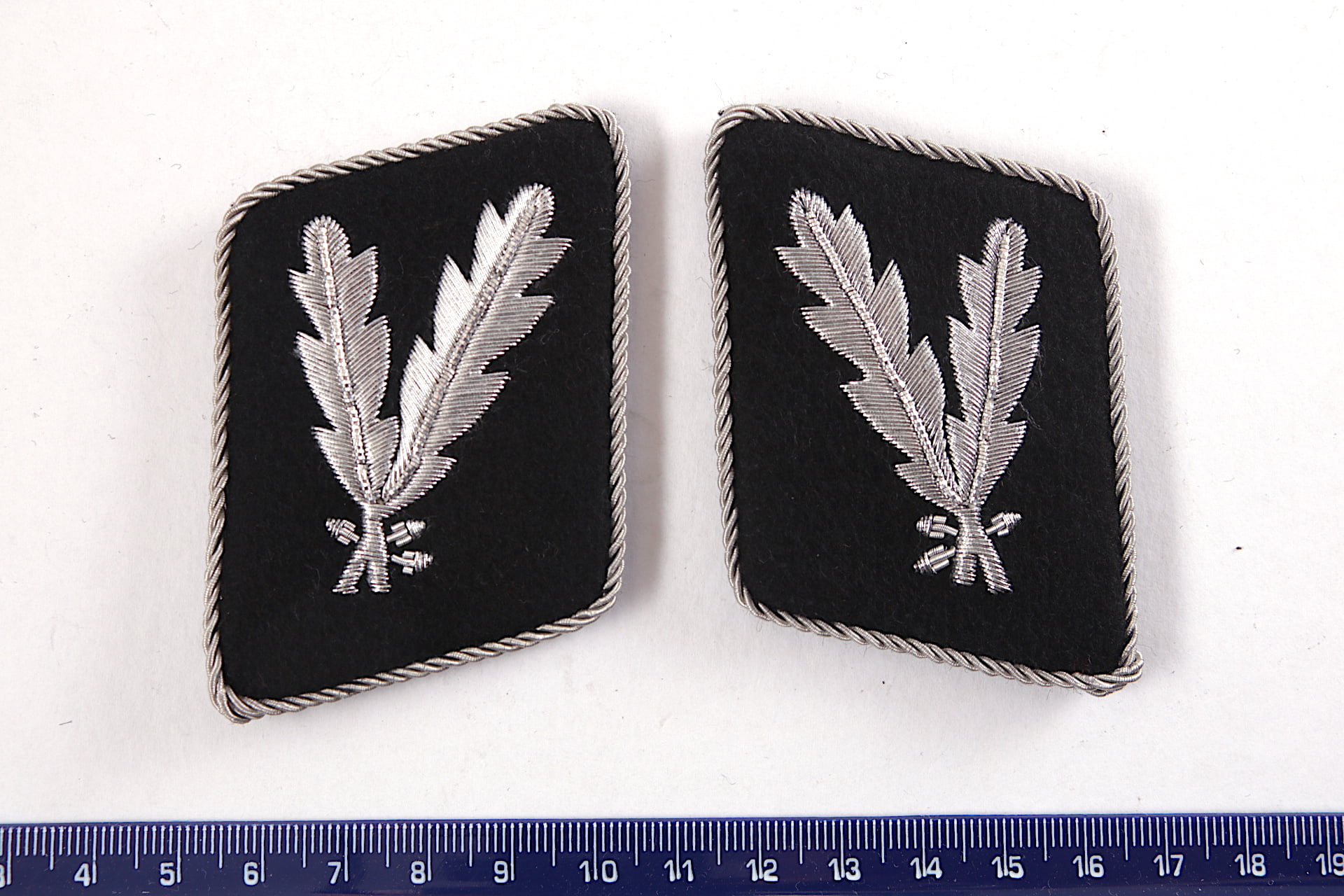 WW2 SS Officer Collar Rank Insignia Blitz Militaria
