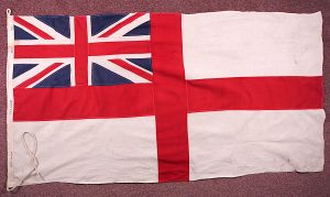 WW2 Royal Navy white ensign flag