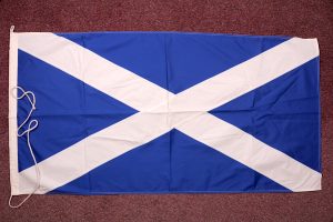 Scottish saltire flag